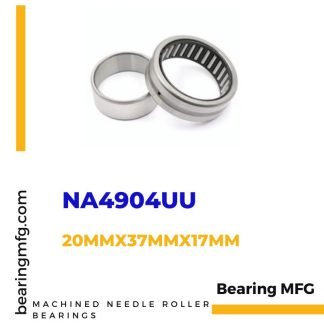 NA4904UU Machined Needle Roller Bearings 20mmx37mmx17mm